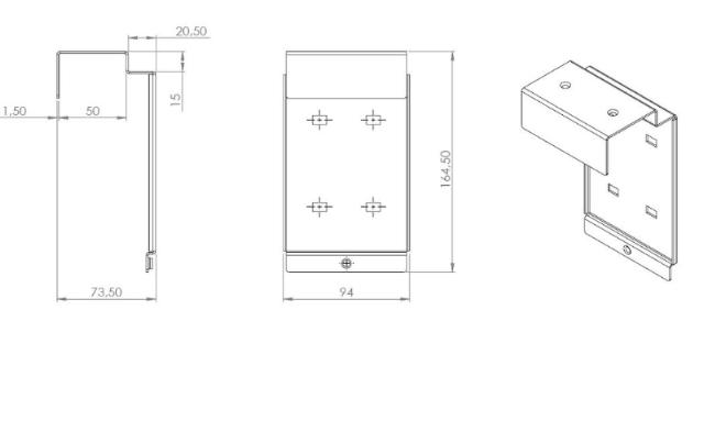 Siso door fitting for key box