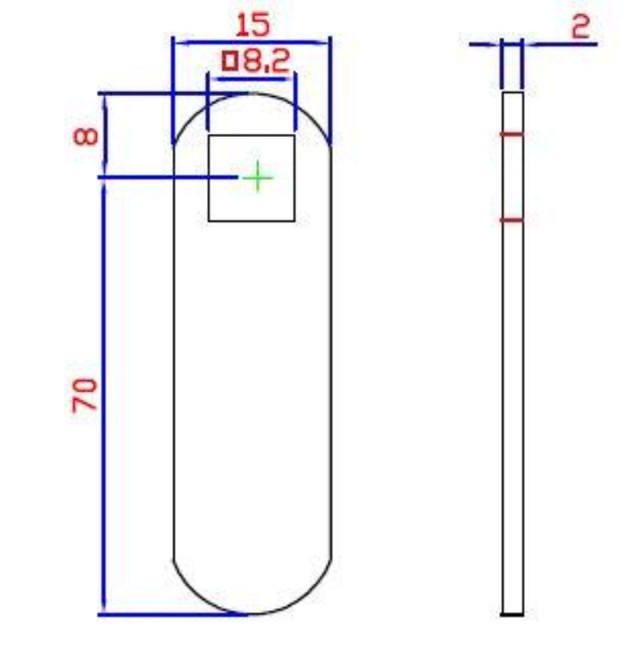 Siso-Nockenstück gerade 70 mm T/1900-Serie (A173)