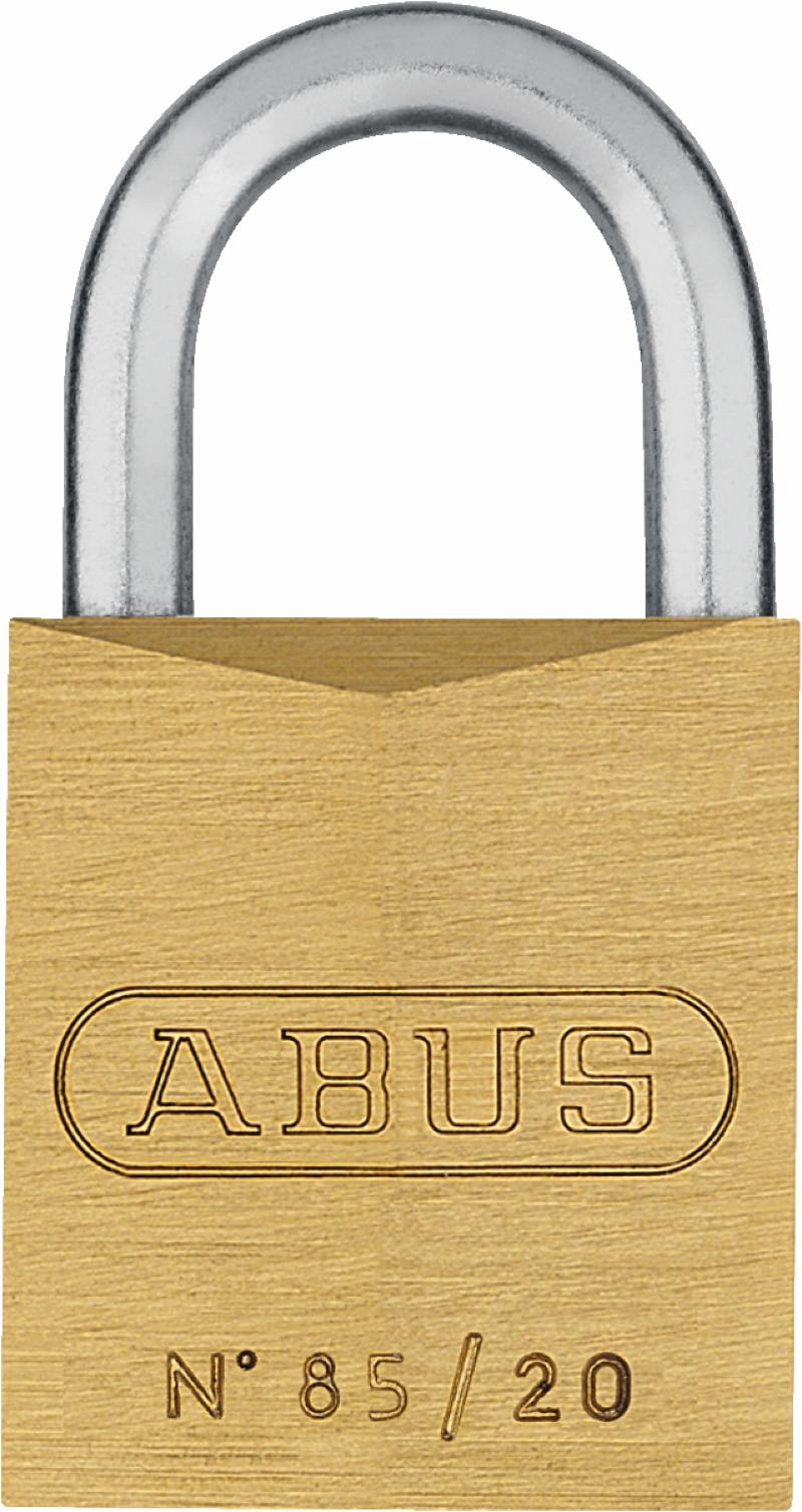 Abus hänglås serie 85/20, enkelkod med huvudnyckel