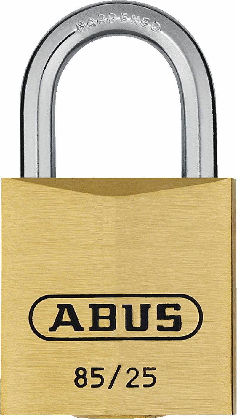 Abus hänglås serie 85/25, enkelkod med huvudnyckel 0207