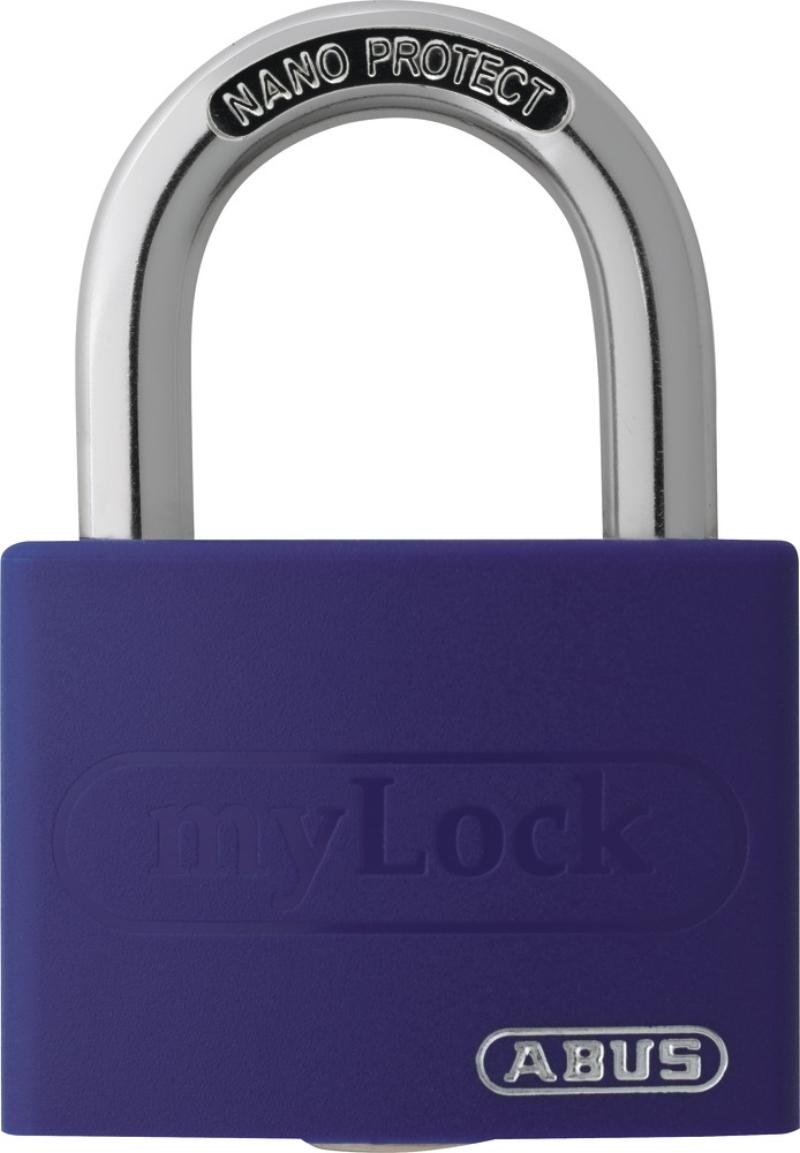 Abus padlock T65AL/40 Mylock purple SB.