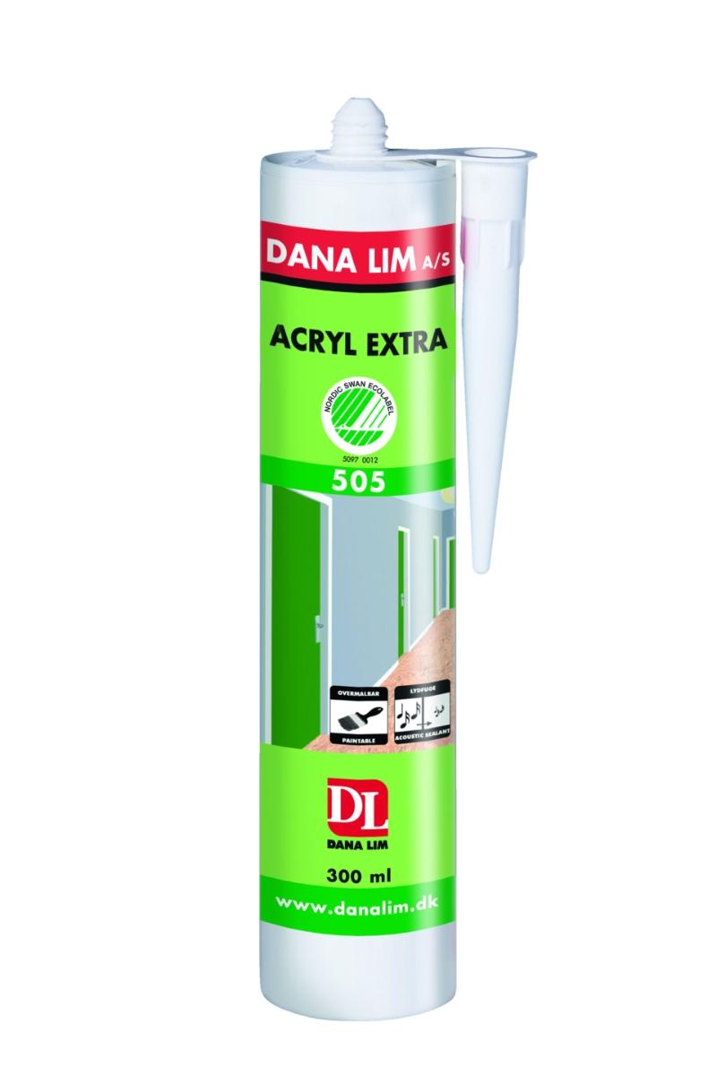 Dana Lim akryltätning, Acryl Extra 505, vit, 300ml
