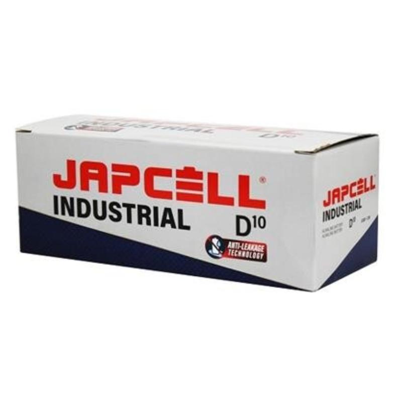Japcell batteri Industriell antiläckage D, 10 st