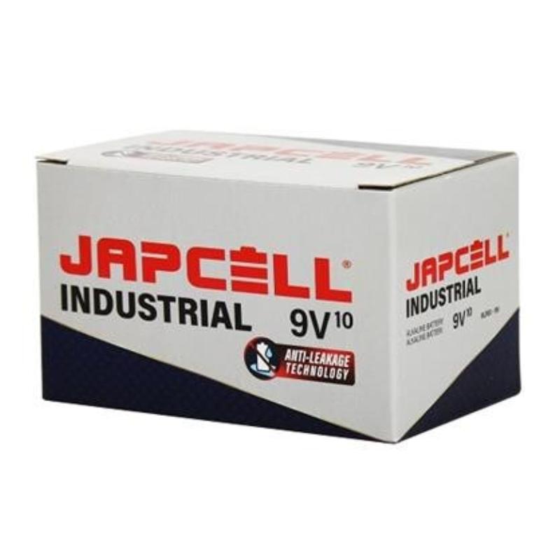 Japcell batteri Industriell antiläckage 9V, 10 st