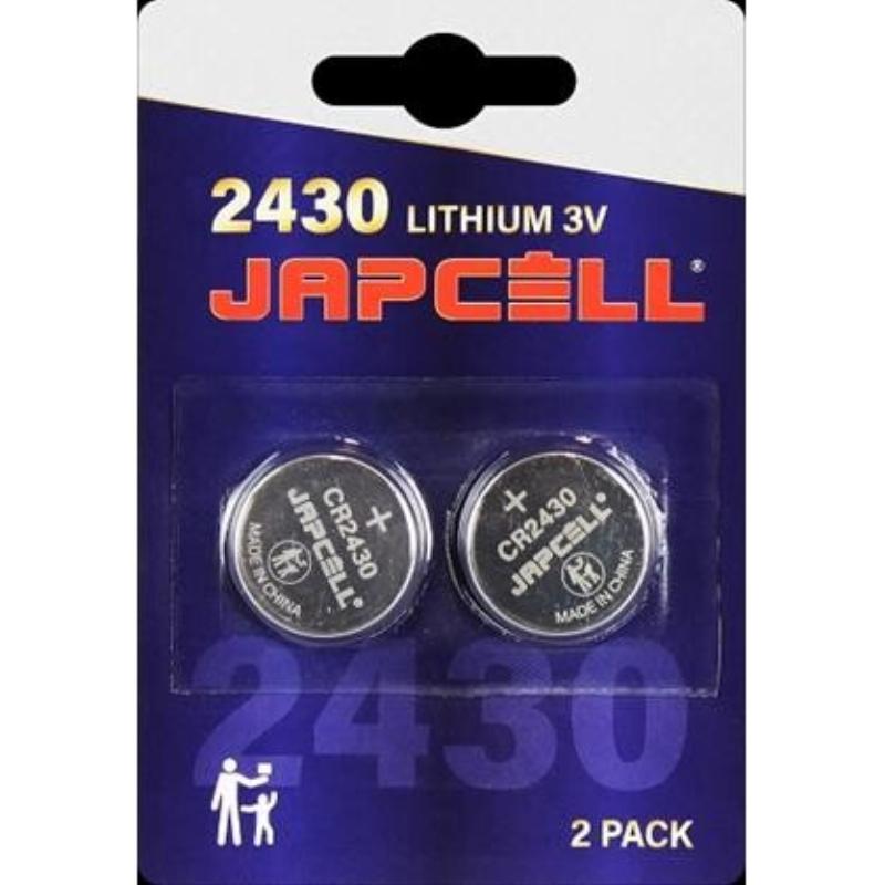 Japcell batteri CR2430 litiumbatteri, 2 st