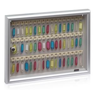 Joma key cabinet 51 hooks glass door (497x364x60 mm)