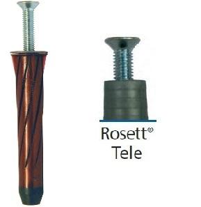 EXP Rosette rot tele tx25 75 mm 5 mm ma.skr PK 25