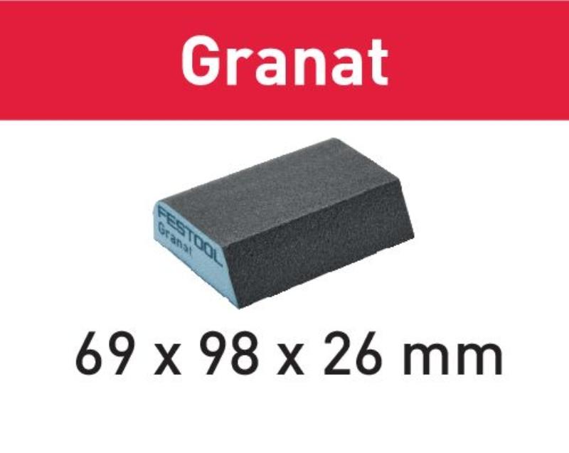 Festool Schleifblock 69x98x26 120 CO Granat, 6-tlg