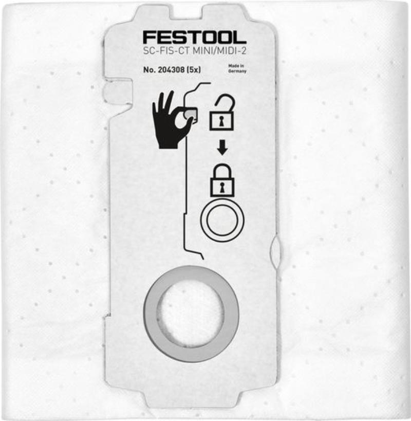 Festool Selfclean Filterbeutel SC-FIS-CT MINI/MIDI-2/5