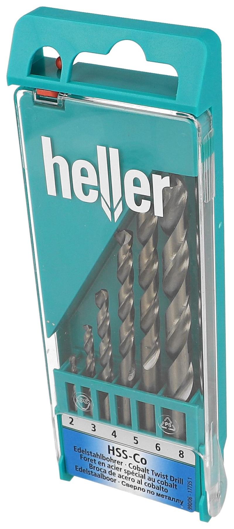 Heller Metallbohrer Kobalt HSS-Set ø2-8mm, 6-teilig