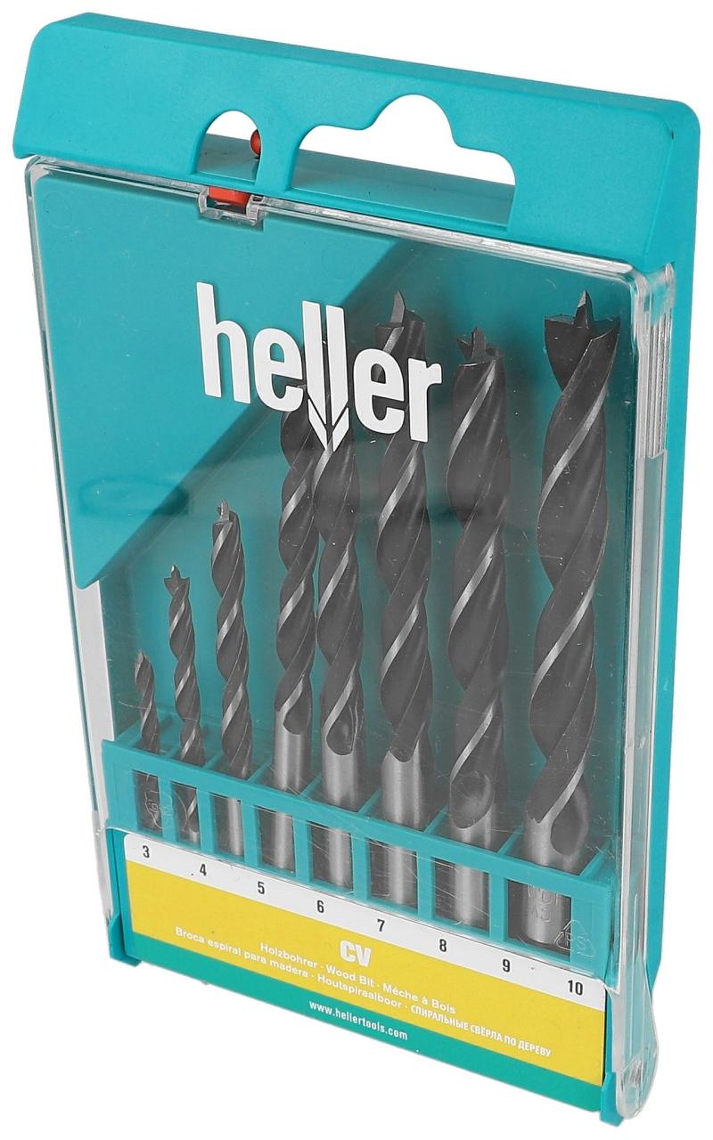 Heller Holzbohrer-Set Größe 3/4/5/6/7/8/9/10 mm Pck. hat 8 Einwohner