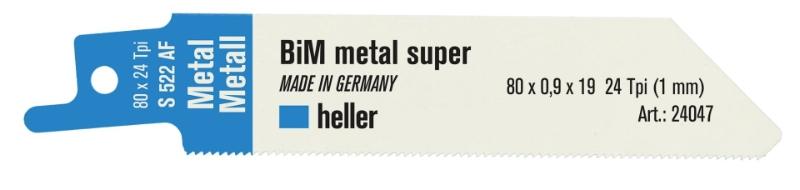 Heller Bajonettsägeblatt 80mm Stahl/Metall, Pck. a 5 Stk. S522AF