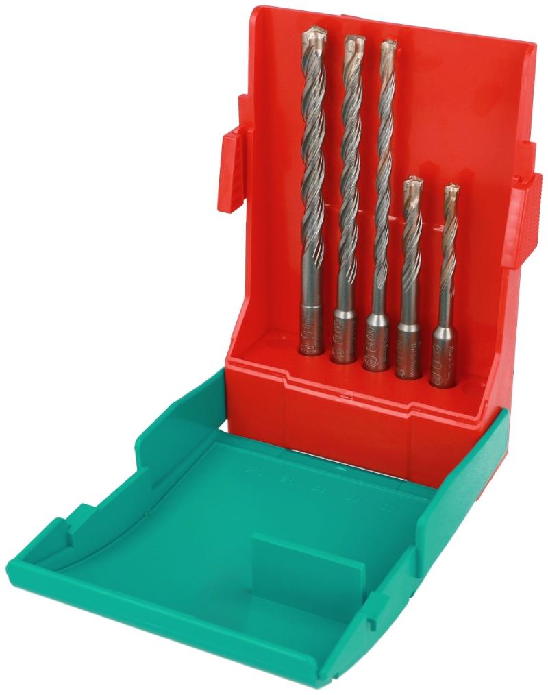Heller hammer drill 3 cutter drill set 6/8/10mm, 5 parts