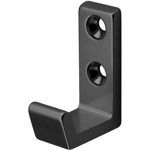 Coat hook 0555 Straight Black Lacquer 13 x 36 x 26mm